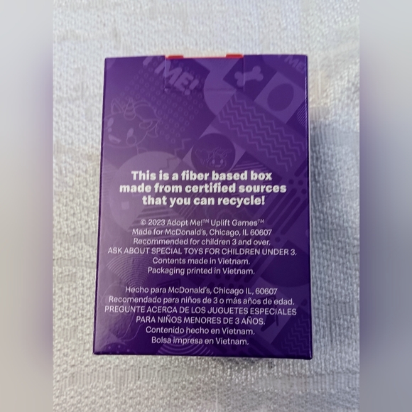 2023 McDonald's Happy Meal toy Adopt Me #4 Unicorn - Picture 4 of 8